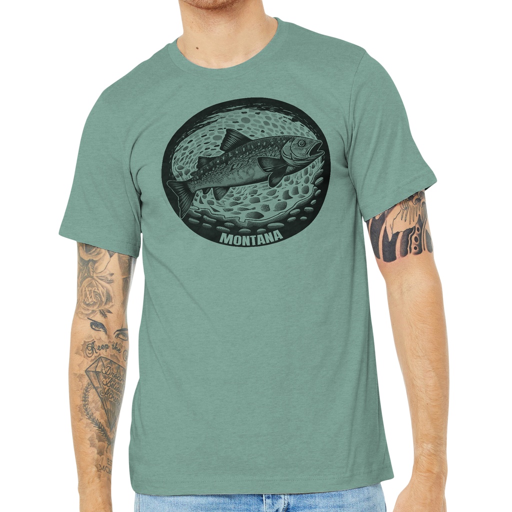 River Rock Trout - Unisex Soft Blend Tee