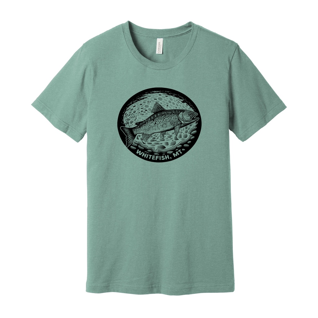 River Rock Trout Tee - Whitefish