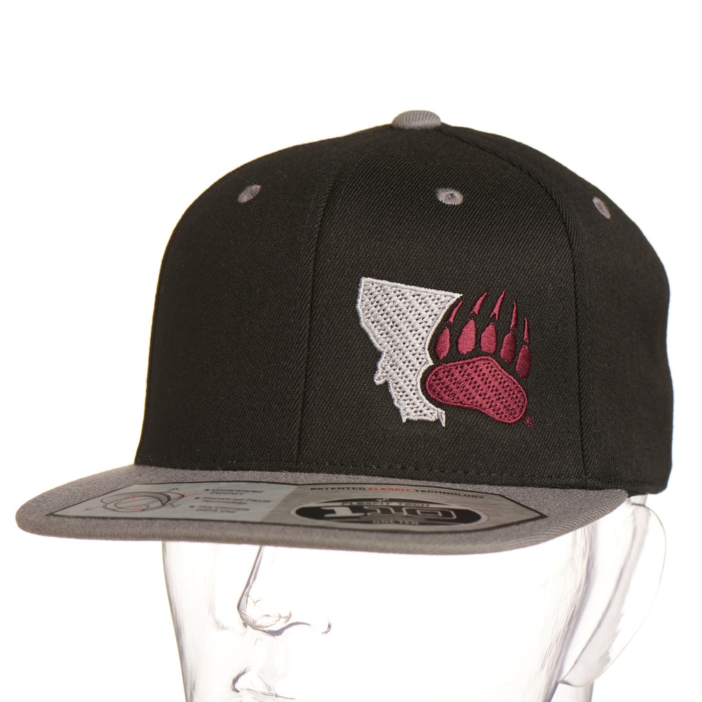 Griz MT Paw Wool Flat Bill