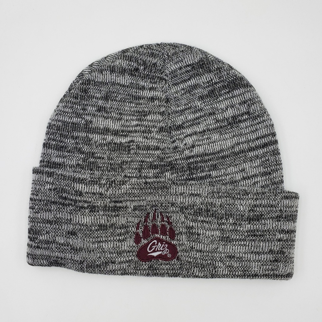 Griz Bear Paw Knit Cuff Beanie