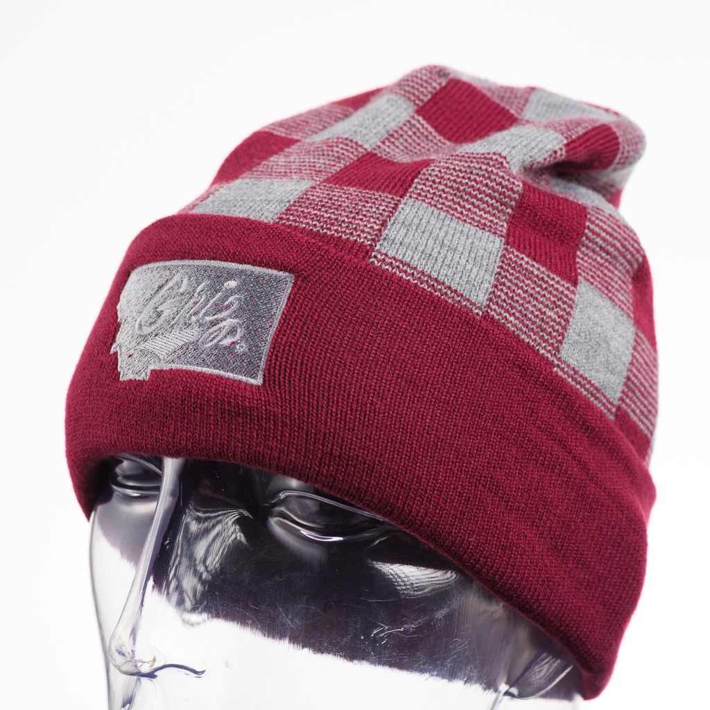 Griz over Montana - USA-Made Plaid Beanie