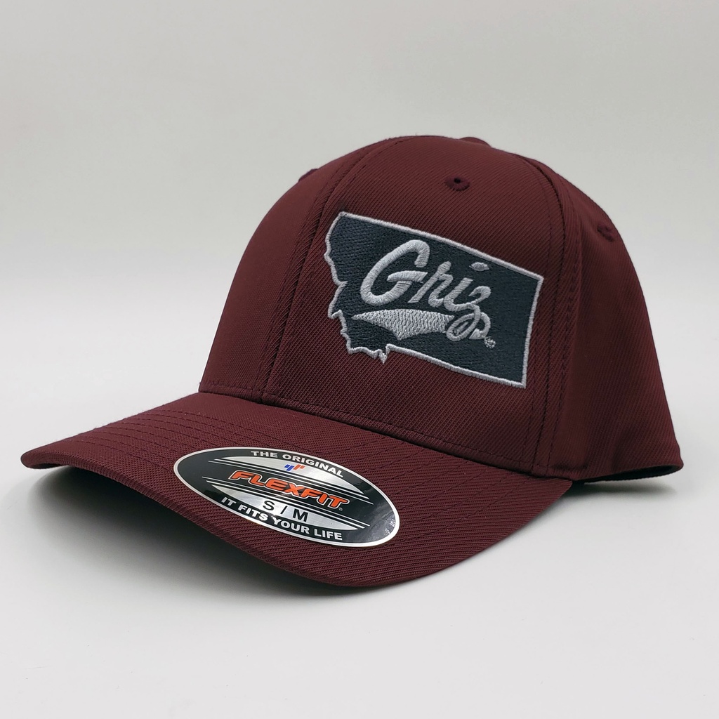 Griz Script Montana Performance Solid Cap