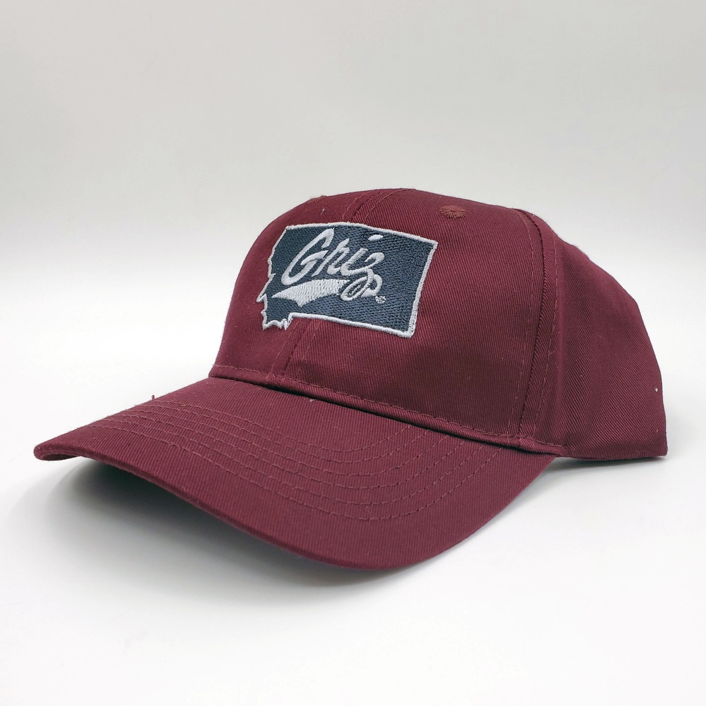 Griz Script Montana Youth Six-Panel Twill Cap