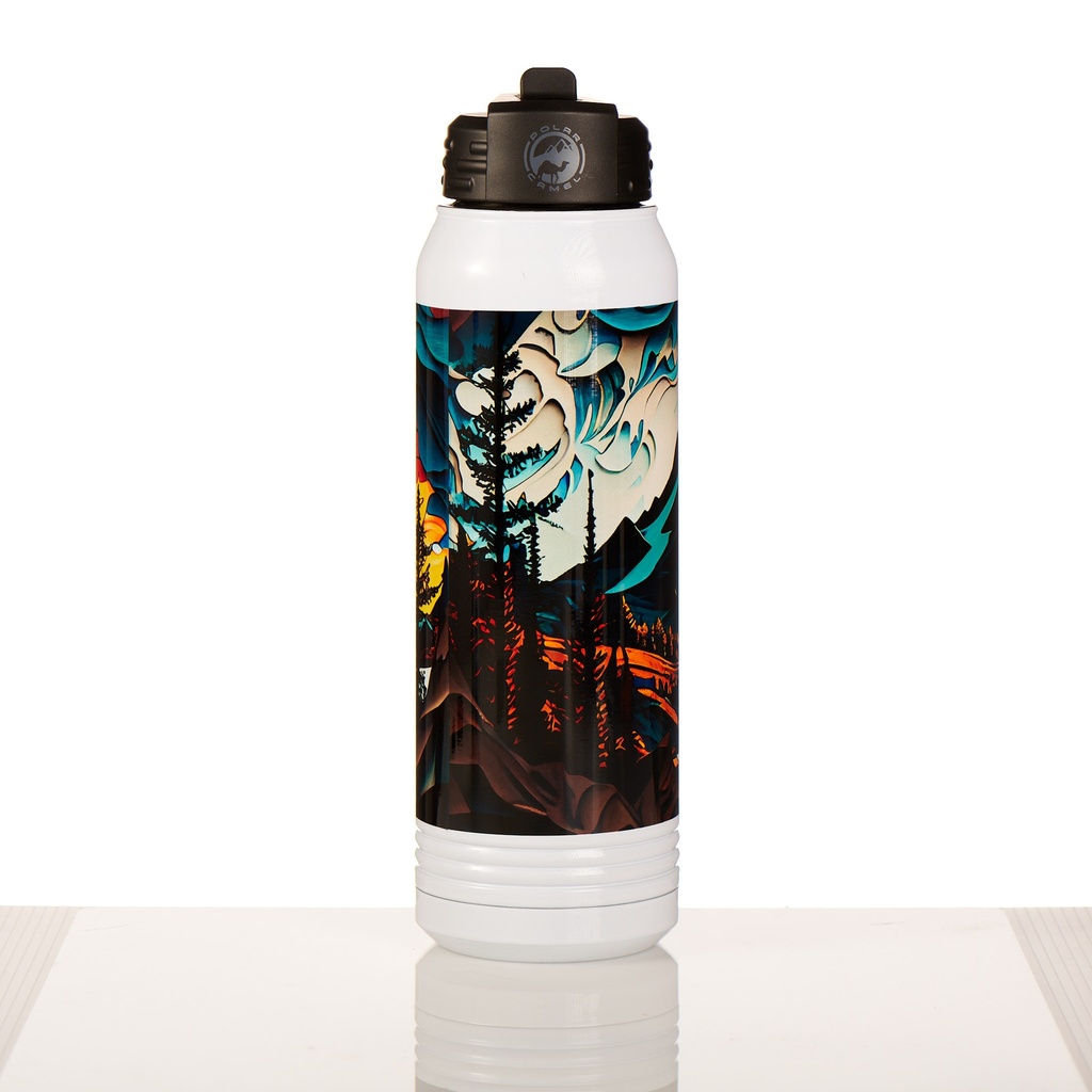 Paper Lake Sunrise 30 oz Insulated Water Bottle