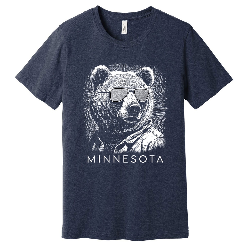 Bear Glint Sunglasses Minnesota - Unisex Soft Blend Tee