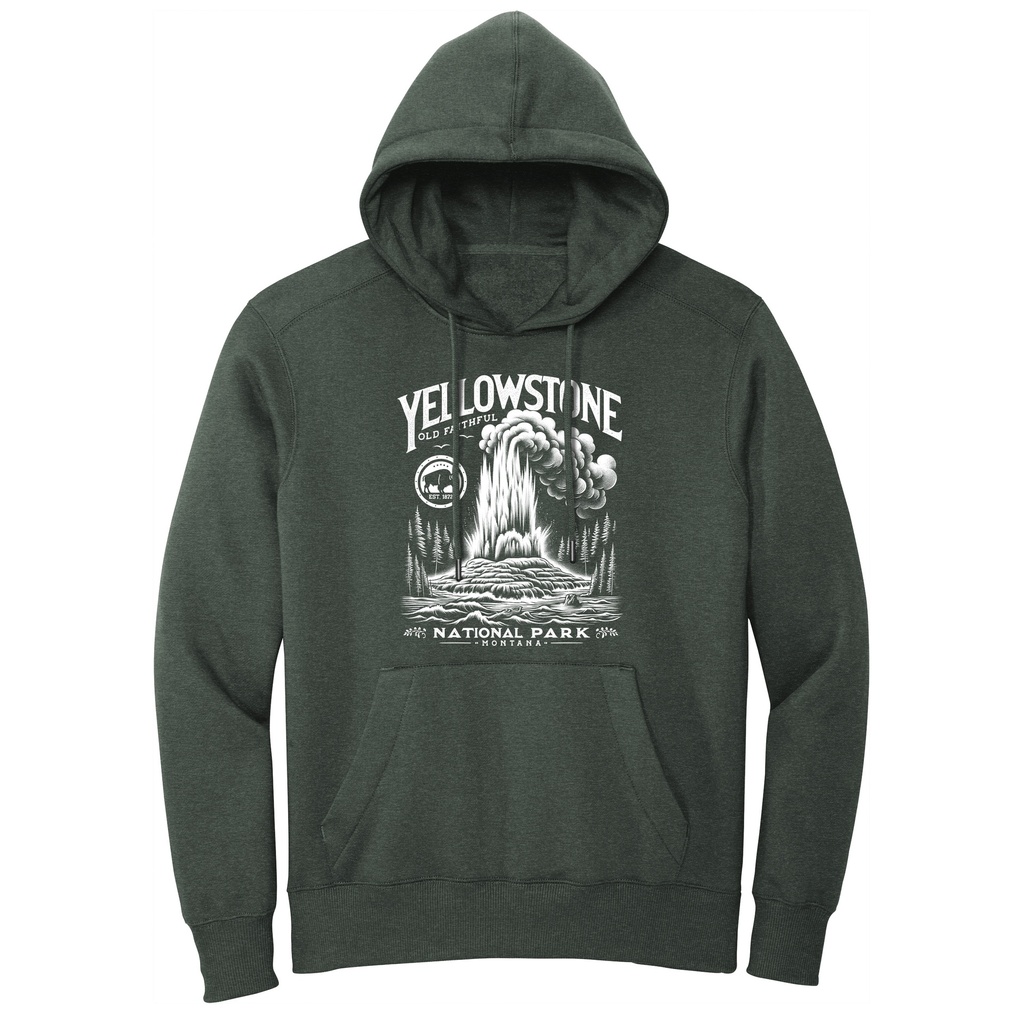 Yellowstone Old Faithful - Fleece Hoodie