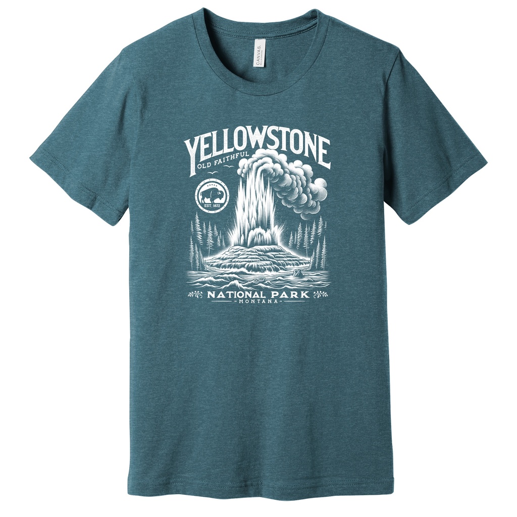Yellowstone Old Faithful - Unisex Soft Blend Tee