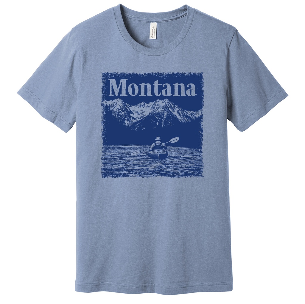 Kayak Stamp - Unisex Soft Blend Tee