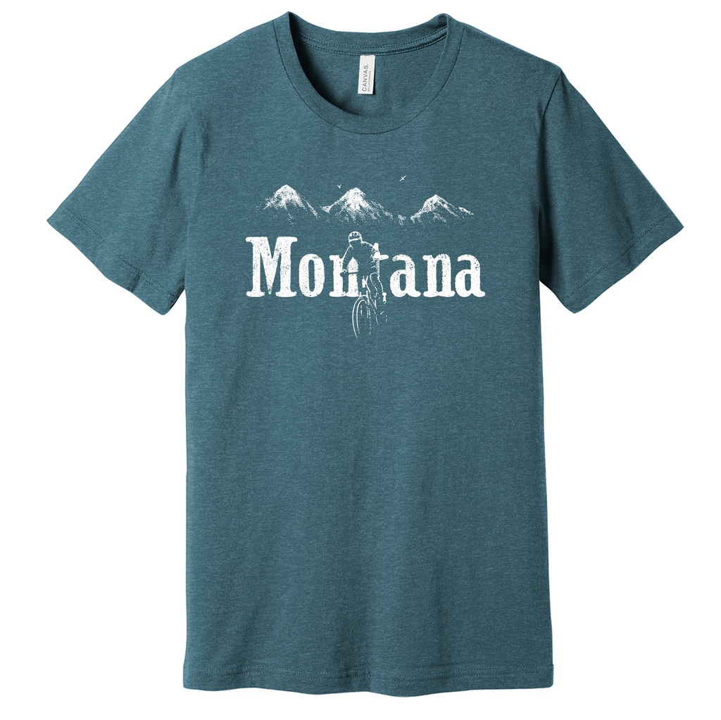 Minimal Mountain Bike - Unisex Soft Blend Tee