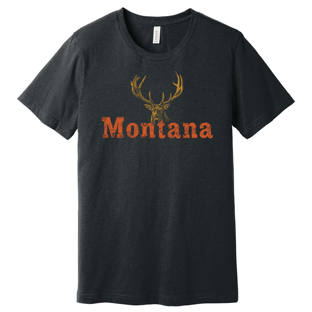 Minimal Elk Montana - Unisex Soft Blend Tee