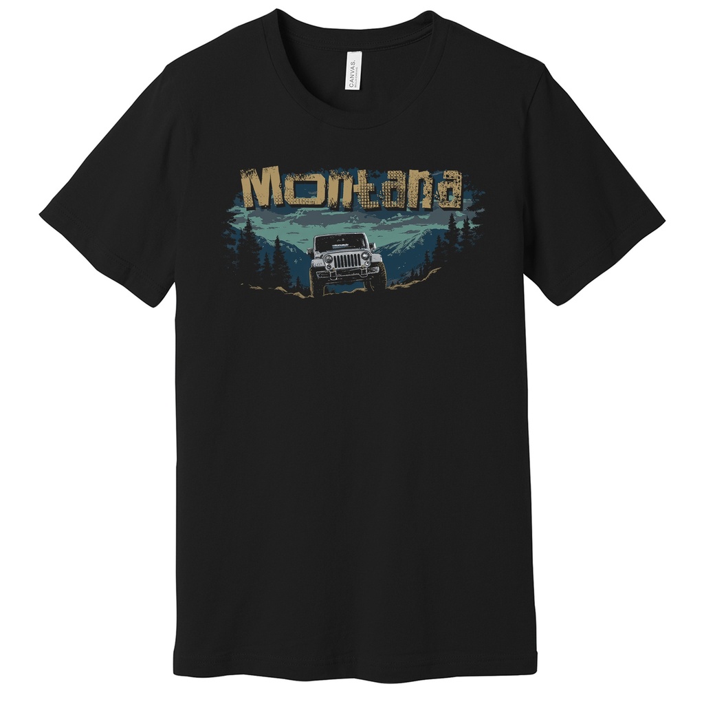 Minimal Jeep Montana - Unisex Soft Blend Tee