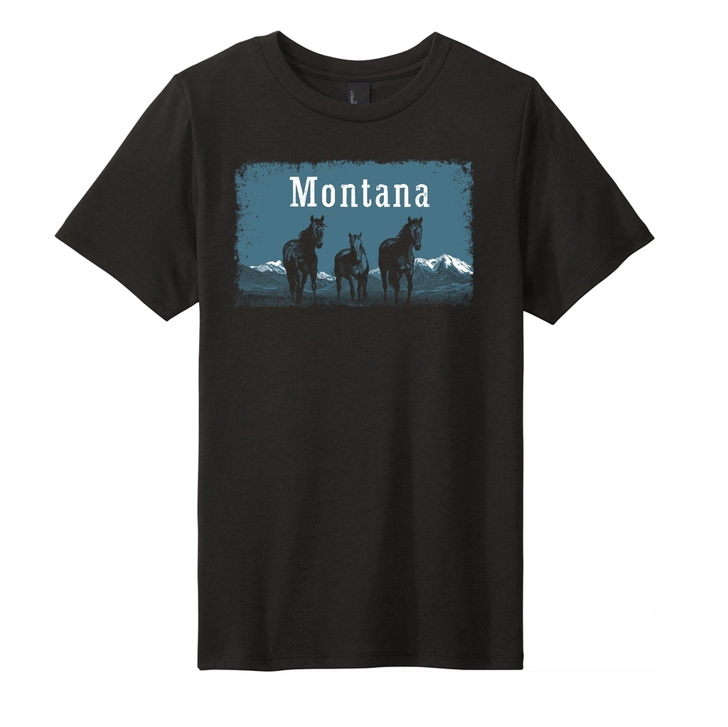 Wild Horses Montana - Youth Soft Blend Tee