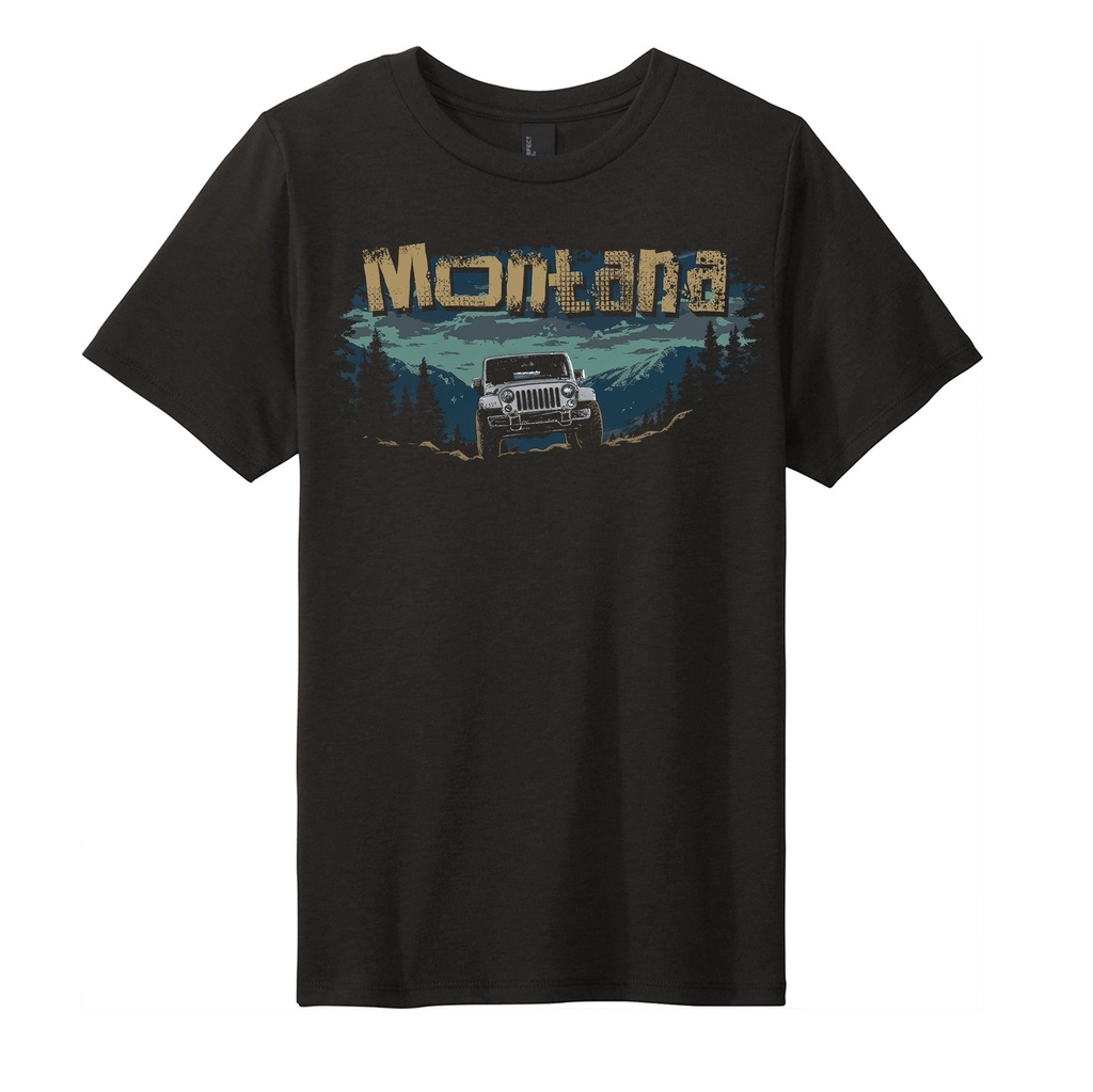 Minimal Jeep Montana - Youth Soft Blend Tee