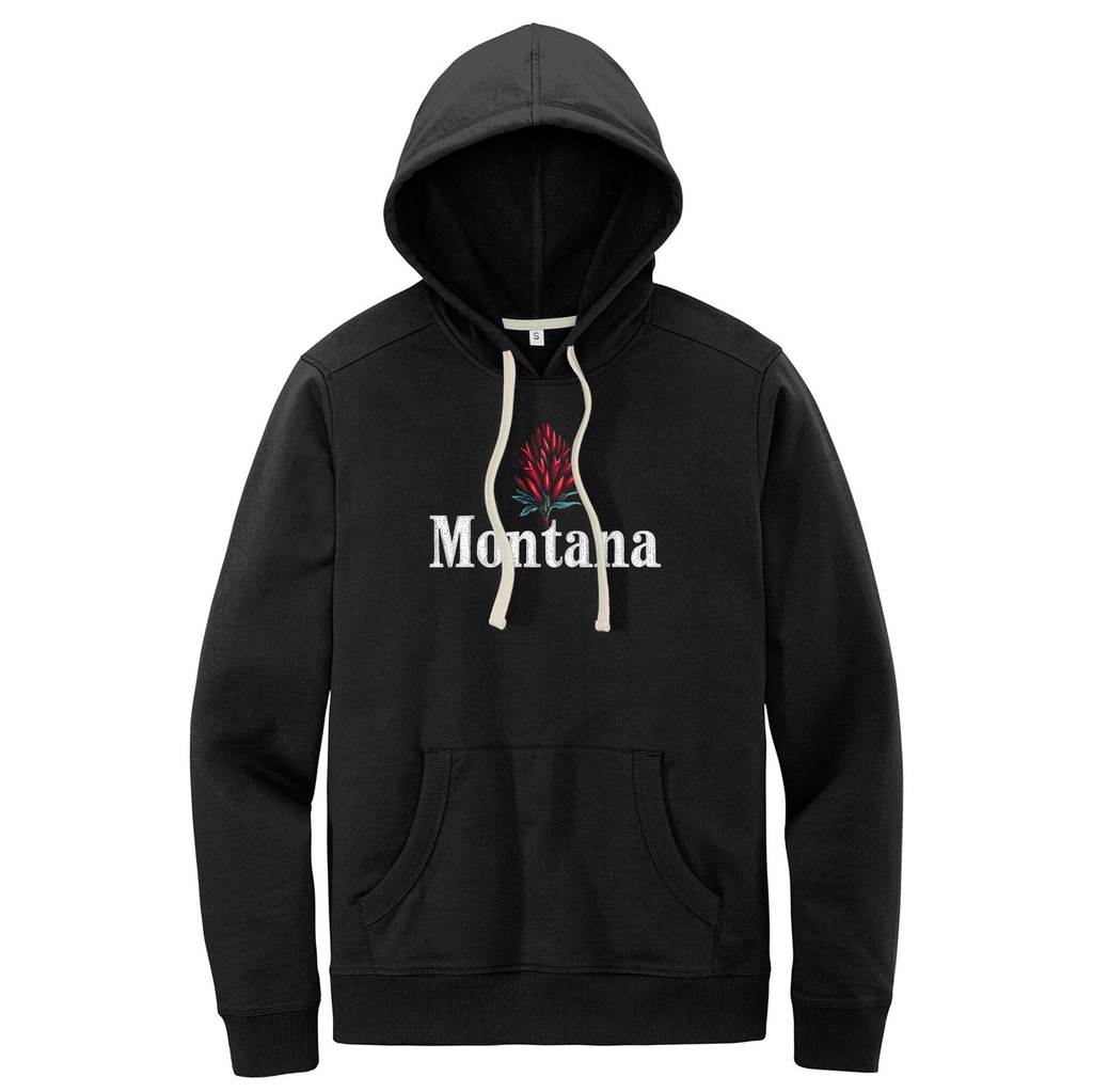 Minimal Indian Paintbrush - Re-Fleece Hoodie