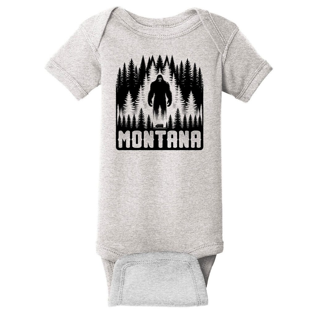 Ominous Bigfoot - Infant Short Sleeve Baby Rib Onesie