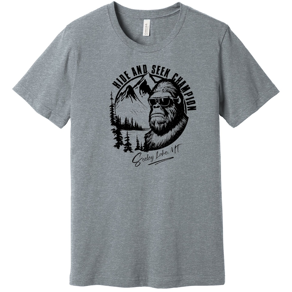 Hide & Seek Champ Seeley Lake - Unisex Soft Blend Tee