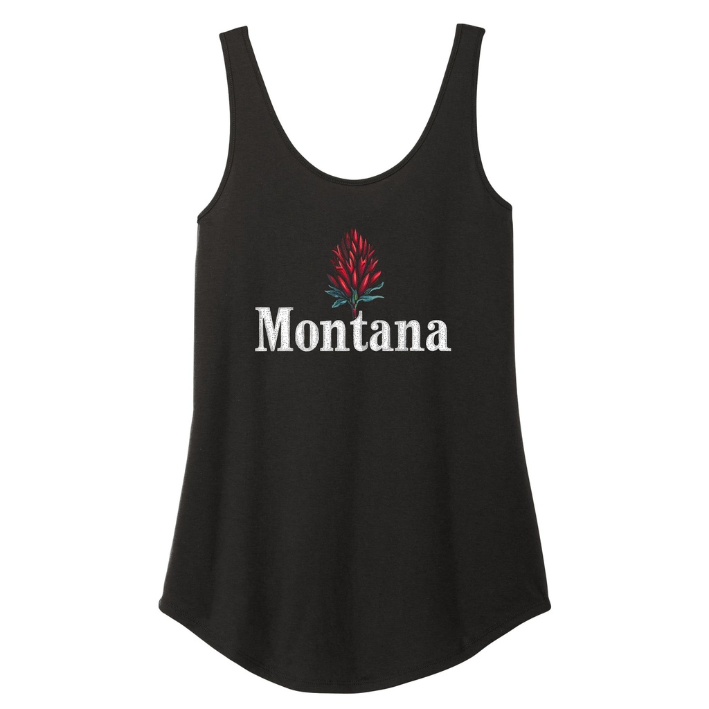 Minimal Indian Paintbrush Montana - Women's Triblend Tank