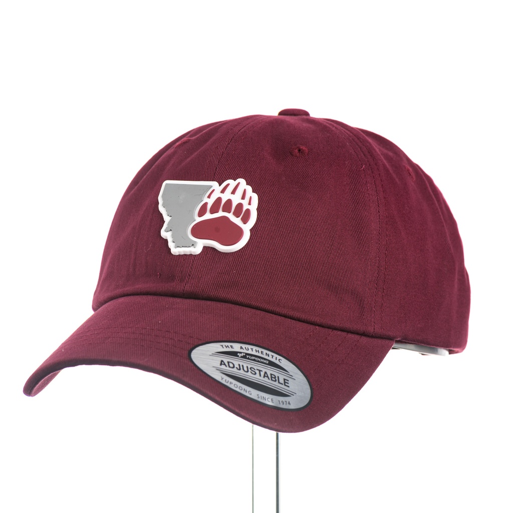 Montana Griz Paw PVC Patch - Peached Cotton Twill Dad Hat