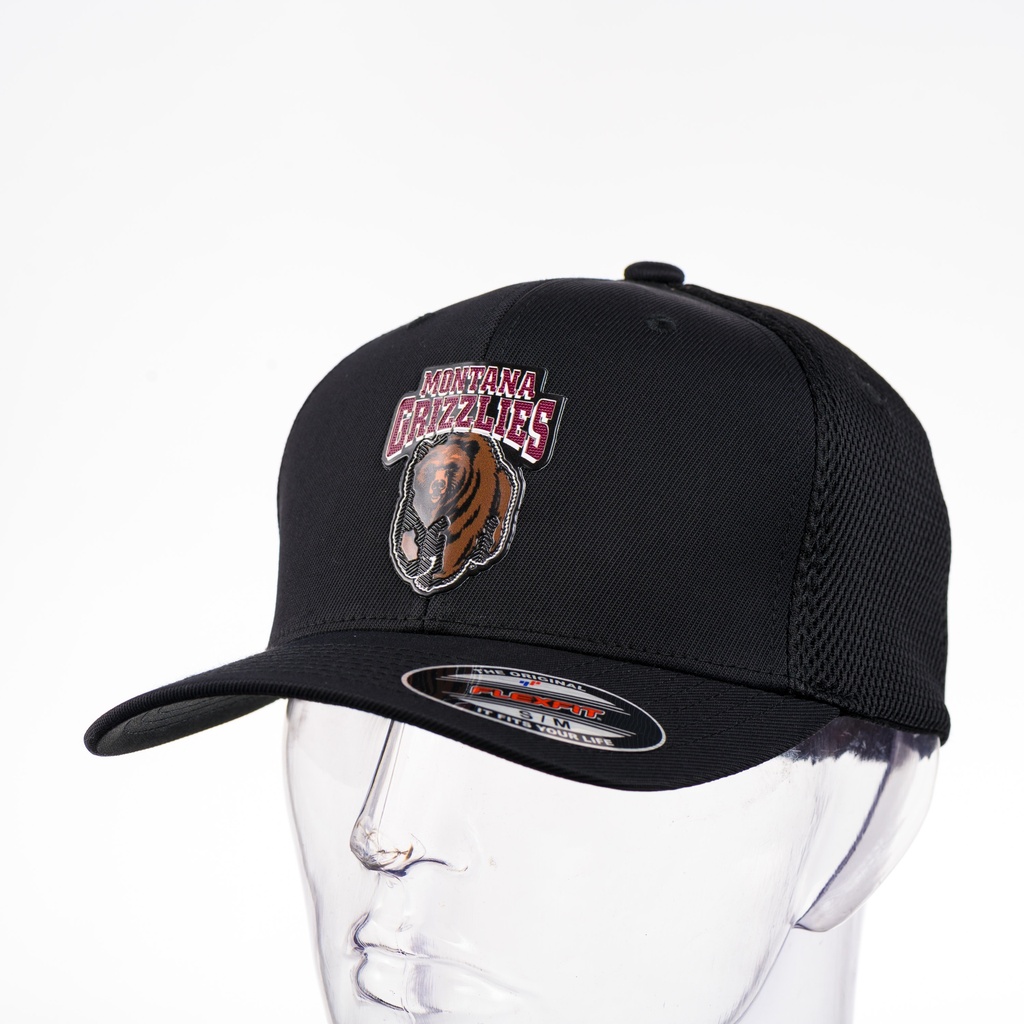 Grizzlies Charging Bear Patch - Fitted Airmesh Cap