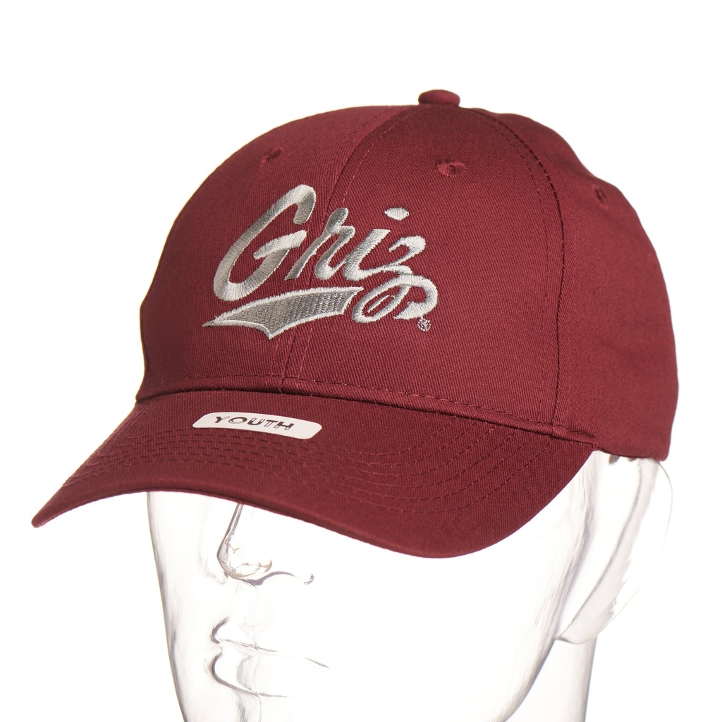 Griz Script - Youth Six-Panel Twill Cap