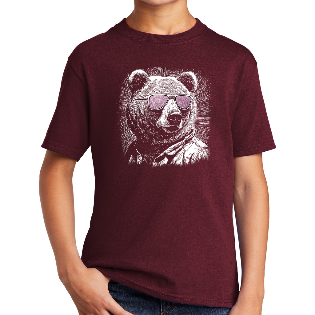 Glitter Bear - Youth 50/50 Blend Tee