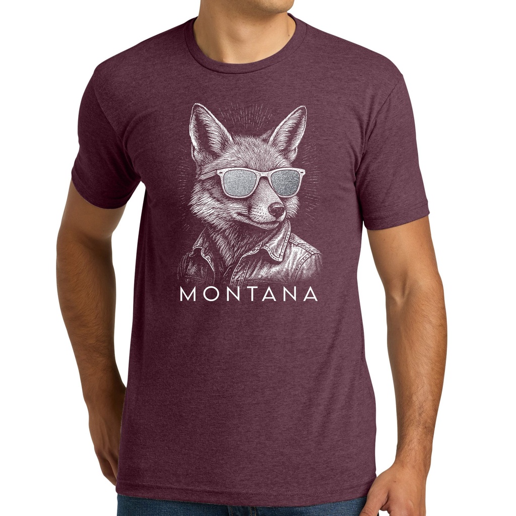 Glitter Fox Sunglasses Montana - Unisex CVC Tee