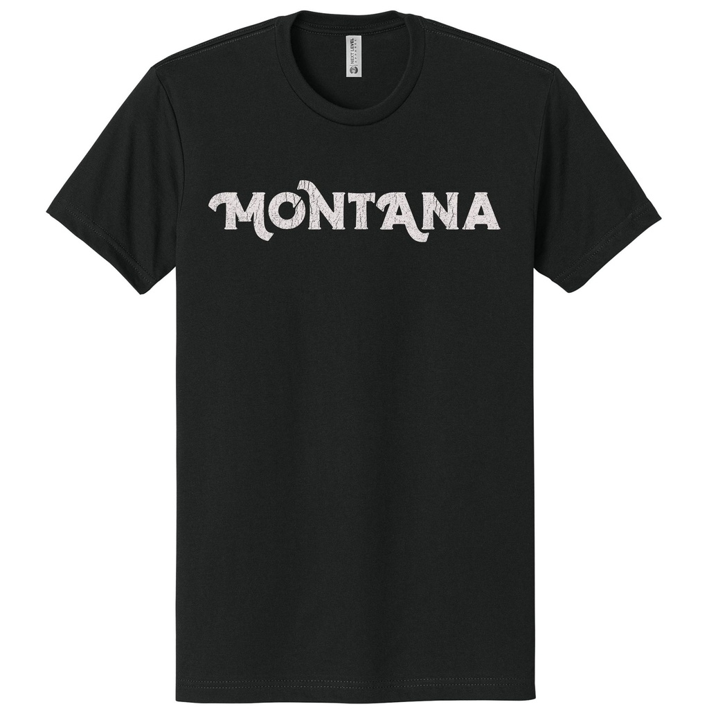 Distressed Montana Tango Text - Unisex CVC Tee