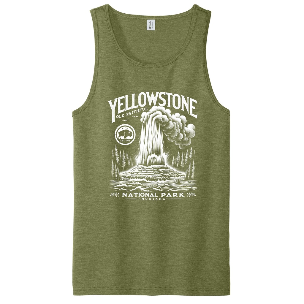Yellowstone Old Faithful - Unisex Tri-Blend Tank