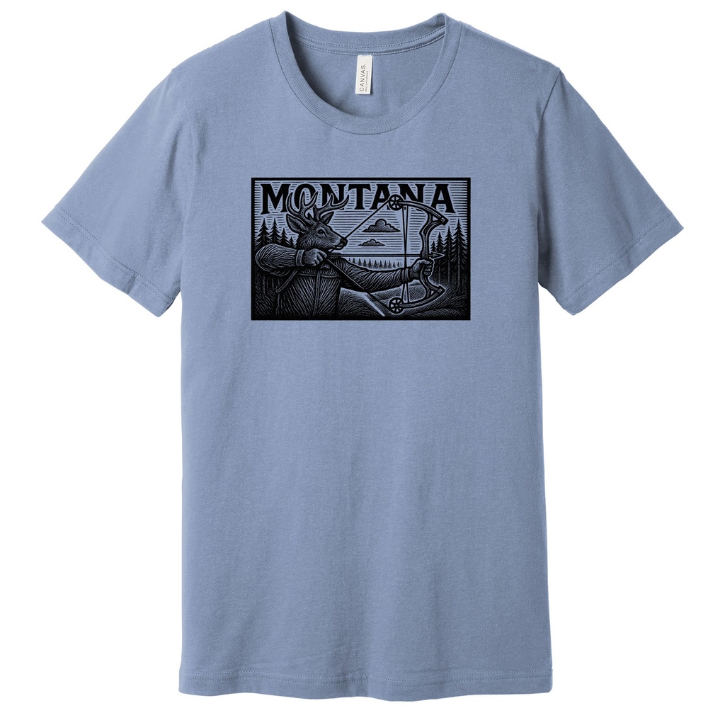 Woodcut Dear Archer - Unisex Soft Blend Tee