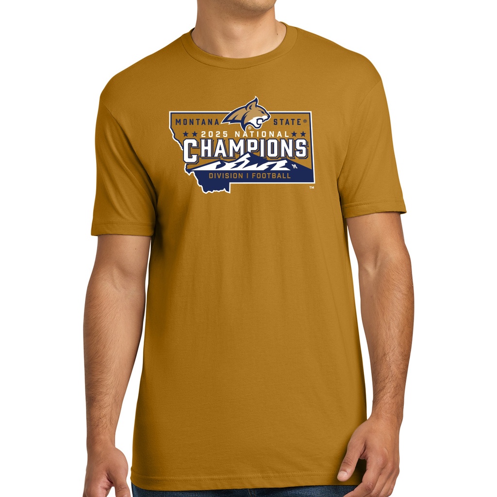 Bobcats Champ Emblem 2025 - Unisex Cotton Tee