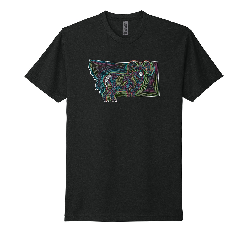 Neon Bighorn Sheep MT - Unisex CVC Tee