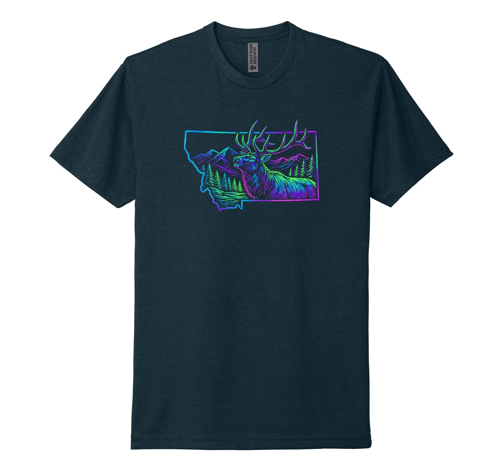 Vaporwave Elk MT - Unisex CVC Tee