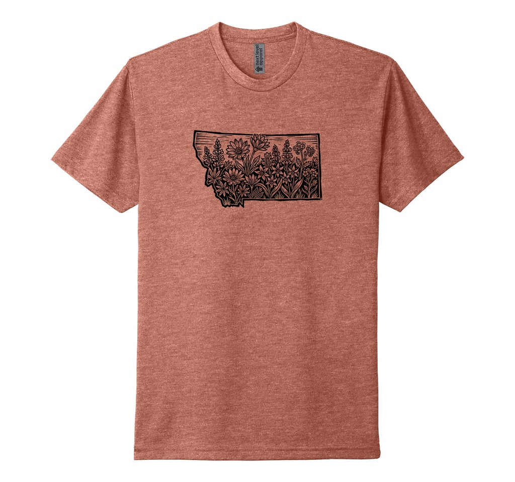 Woodcut Wildflowers MT - Unisex CVC Tee
