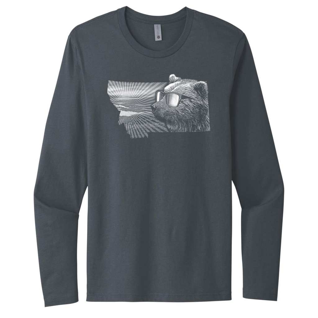 Bear with Sunglasses Cotton Long Sleeve Tee