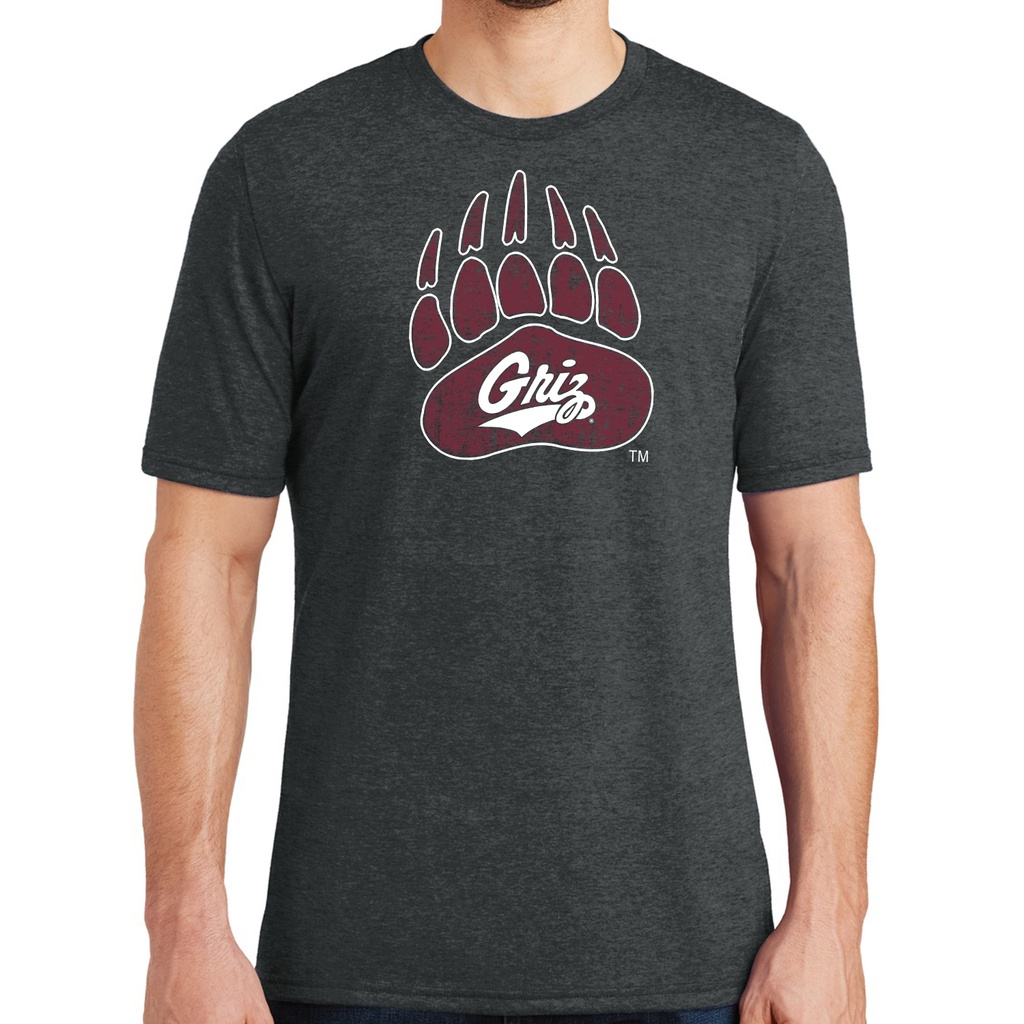 Bear Paw and Griz Script Tri-blend Crew T-shirt