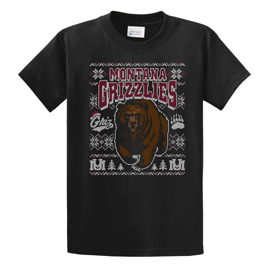 Charging Bear Ugly Christmas Sweater 100% Cotton T-shirt