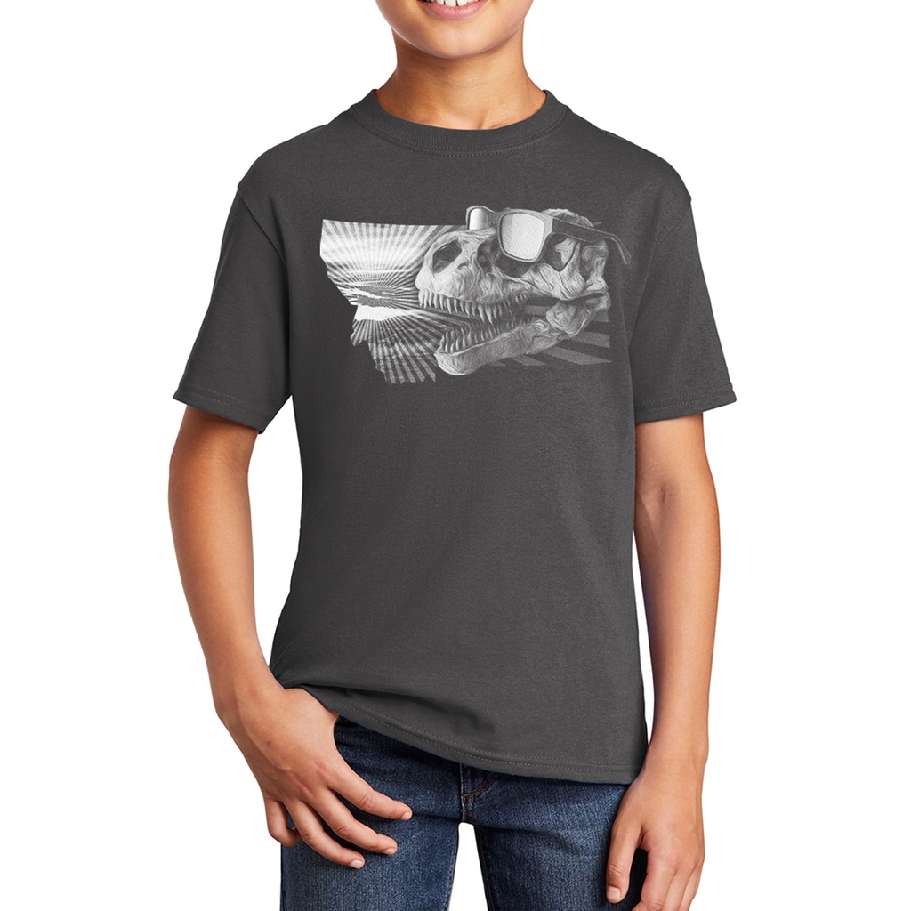 Dino with Sunglasses Youth Cotton Tee