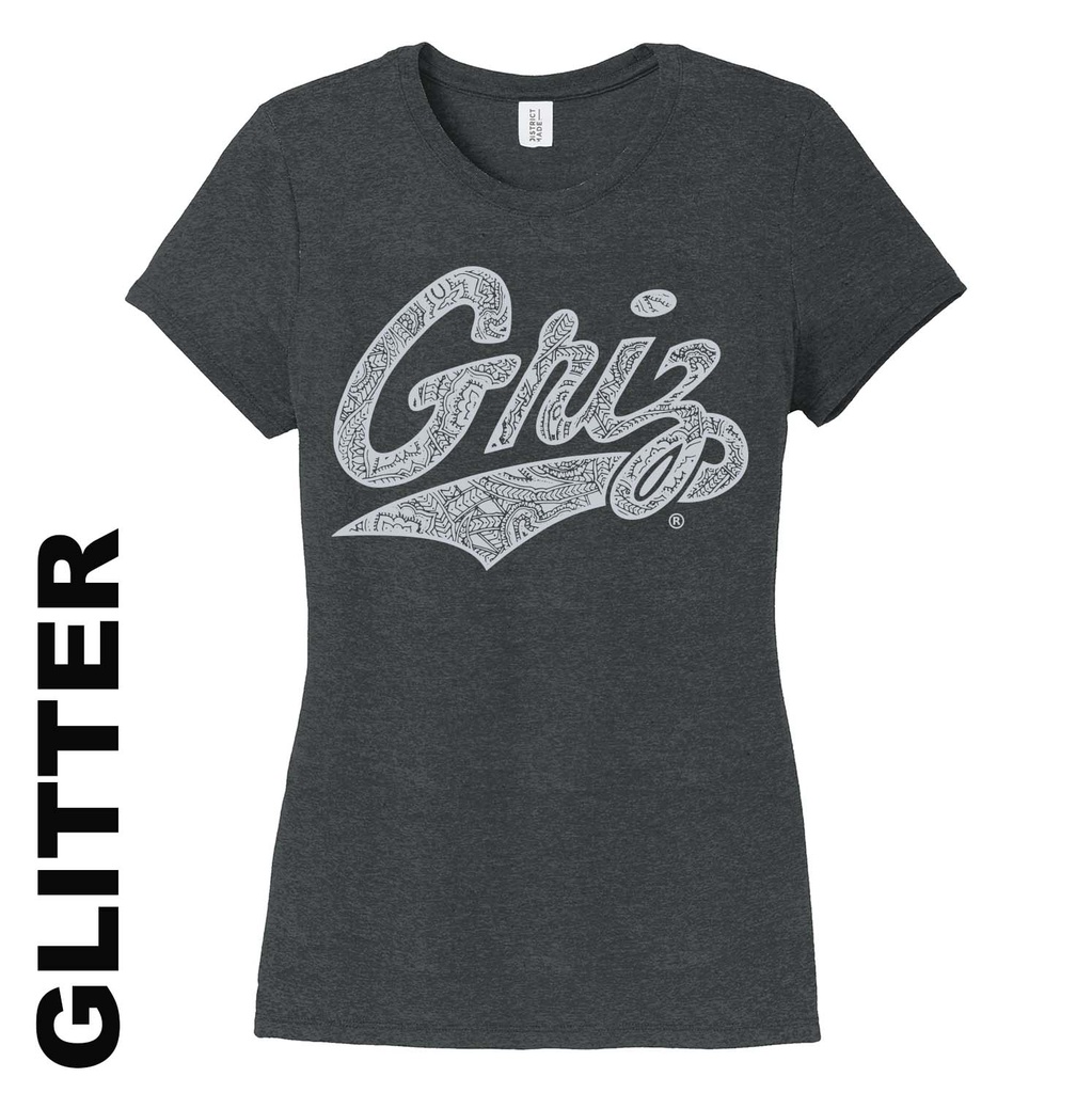 Griz Silver Glitter Ladies Tee