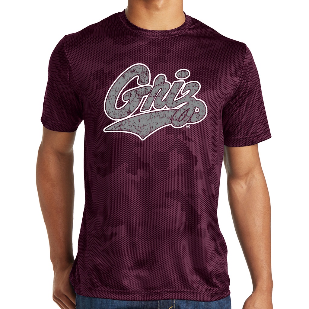 Sport-Tek CamoHex Tee - Distressed Griz Script
