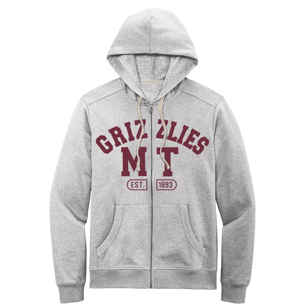 Re-Fleece Full-Zip Hoodie - Grizzlies MT Flock