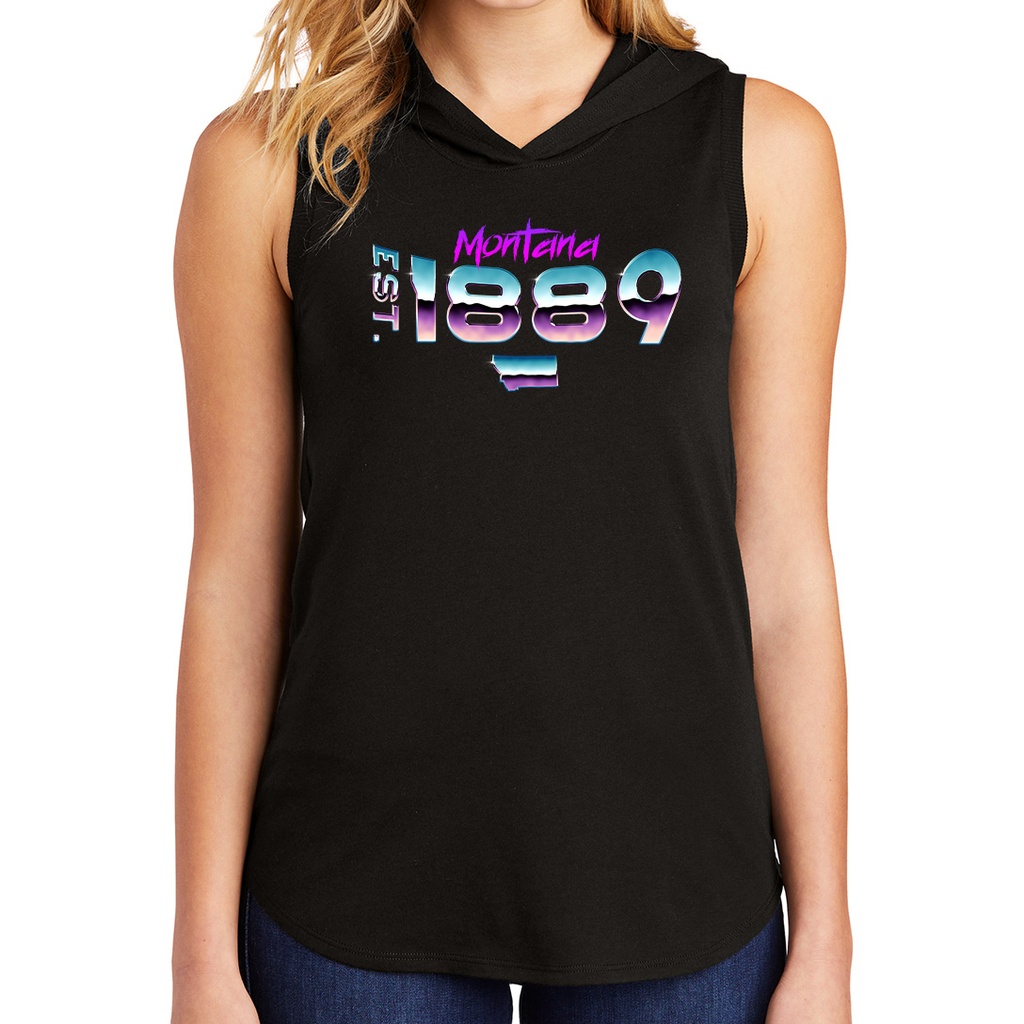 80s Chrome 1889 Ladies Hooded Tank