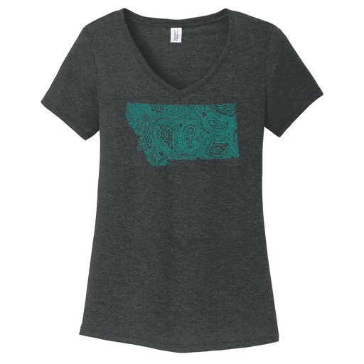 Paisley Montana Ladies Tee Tri-blend