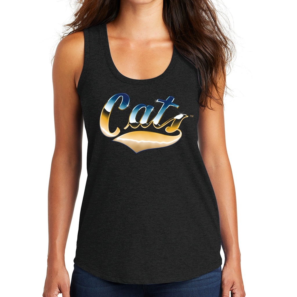 Chrome Cats Ladies Tri-Blend Racerback Tank