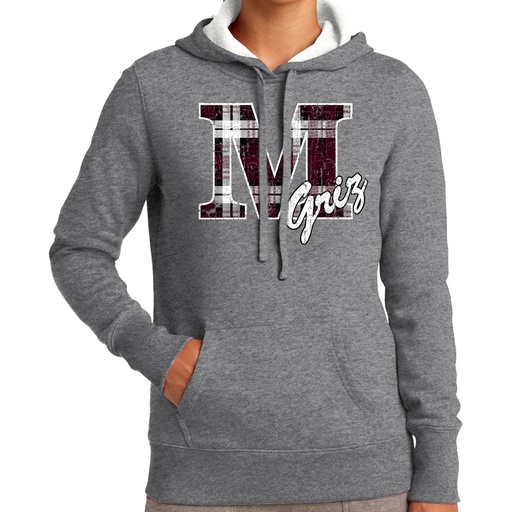 Plaid M Griz Ladies' Hoodie