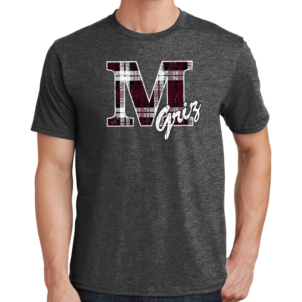 Plaid M Griz 100% Cotton T-shirt