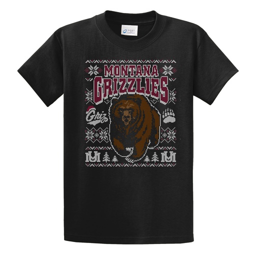 Charging Bear Ugly Christmas Sweater 100% Cotton T-shirt