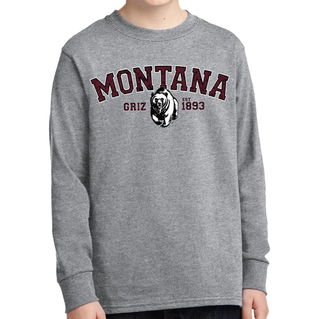 Classic Charging Bear Youth Core Long Sleeve T-shirt