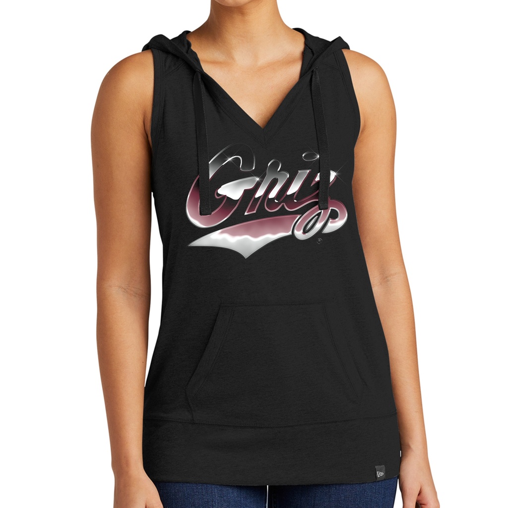 Chrome Griz New Era Ladies Hoodie Tank