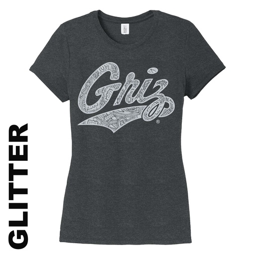 Griz Silver Glitter Ladies Tee