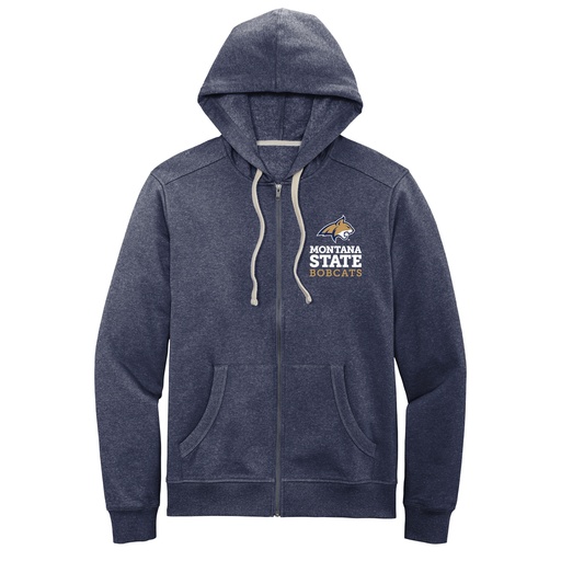Bobcat Head Title Zip Hoodie